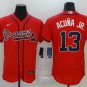Ronald Acuna Jr Braves Red Alternate Authentic Jersey