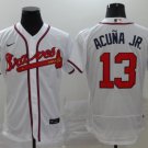 Ronald Acuna Jr Braves White Home Authentic Jersey