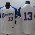 Ronald Acuna Jr Braves White Throwback Jersey