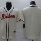 Team Braves Cream Replica Alternate Jersey