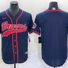 Team Braves Navy Fashion Replica Jersey