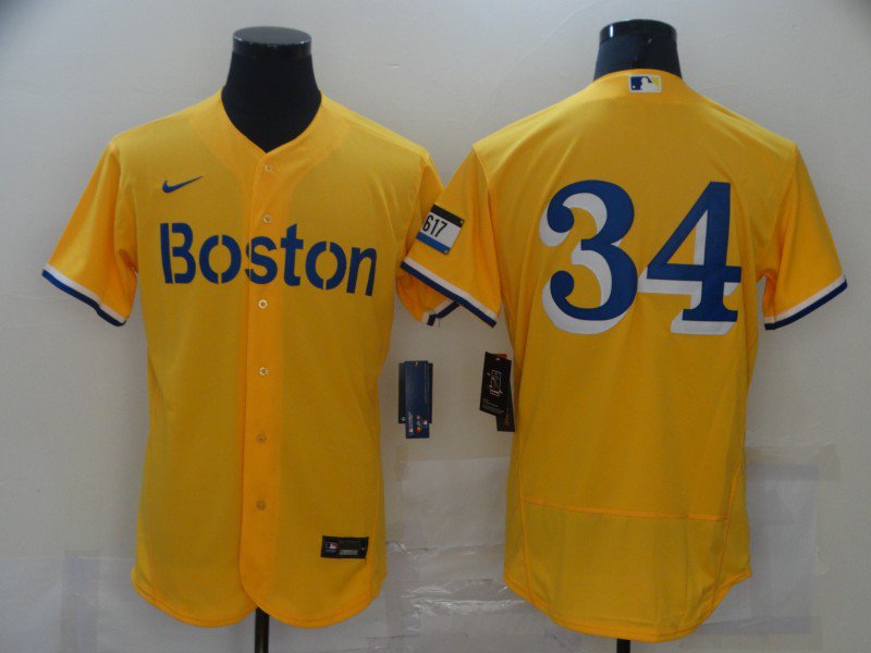 David Ortiz Red Sox Gold 2021 City Connect Authentic Jersey