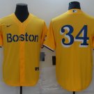 David Ortiz Red Sox Gold 2021 City Connect Replica Jersey