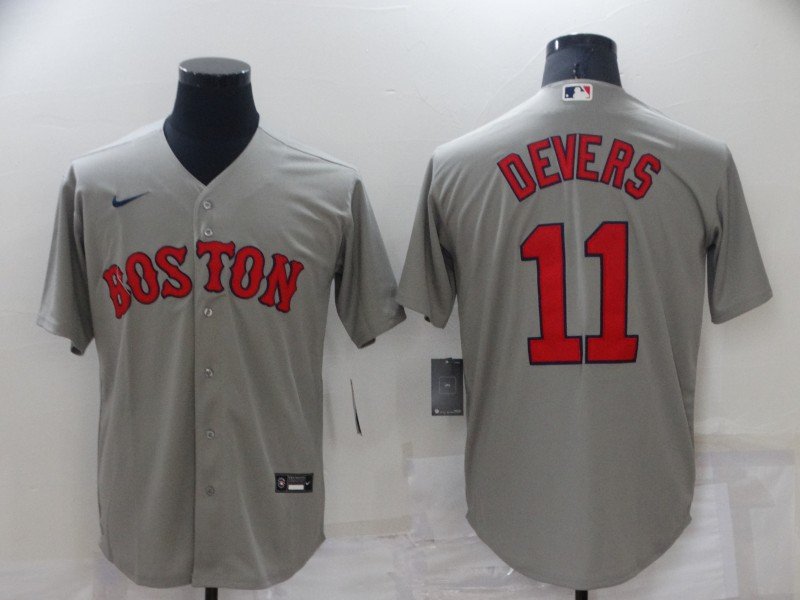 Rafael Devers Red Sox Gray Road Replica Jersey