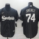 Eloy Jimenez White Sox Black 2021 City Connect Replica Jersey