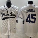 Michael Jordan White Sox White Fashion Replica Jersey