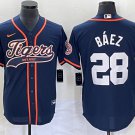 Javier Baez Tigers Navy Fashion Replica Jersey