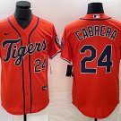 Miguel Cabrera Tigers Orange Alternate Replica Jersey