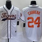 Miguel Cabrera Tigers White Fashion Replica Jersey