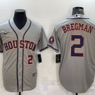 Alex Bregman Astros Gray Road Authentic Jersey