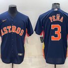 Jeremy Pena Astros Navy Alternate Replica Jersey