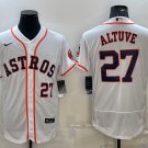 Jose Altuve Astros White Home Authentic Jersey
