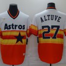 Jose Altuve Astros White Orange Cooperstown Jersey