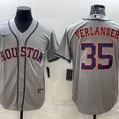 Justin Verlander Astros Gray Road Replica Jersey