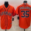 Justin Verlander Astros Orange Alternate Replica Jersey