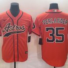 Justin Verlander Astros Orange Fashion Replica Jersey