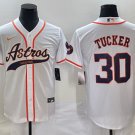 Kyle Tucker Astros White Fashion Replica Jersey