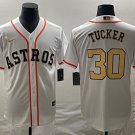 Kyle Tucker Astros White Gold Champions Replica Jersey