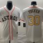 Kyle Tucker Astros White Gold Champions Replica Jersey
