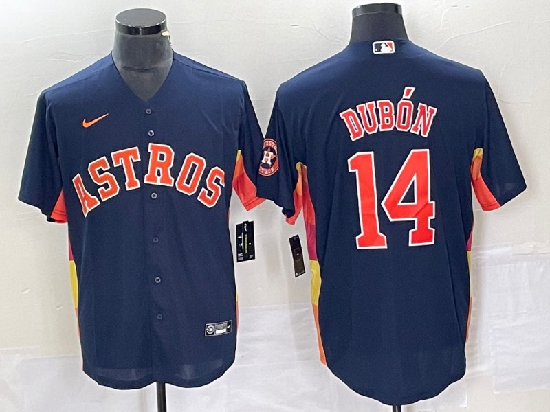 Mauricio Dubon Astros Navy Alternate Replica Jersey