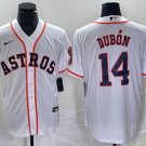 Mauricio Dubon Astros White Home Replica Jersey