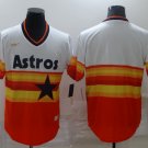 Team Astros White Orange Cooperstown Jersey