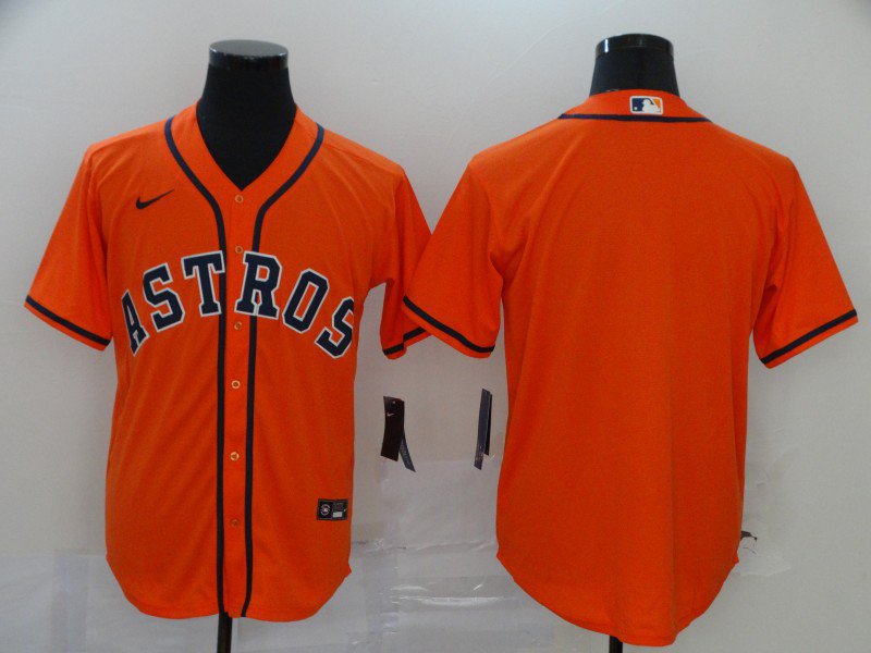 Team Astros Orange Alternate Replica Jersey