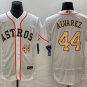 Yordan Alvarez Astros White Gold Champions Authentic Jersey