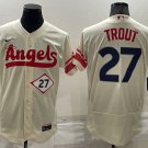 Mike Trout Angels Cream 2022 City Connect Authentic Jersey