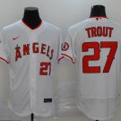 Mike Trout Angels White Home Authentic Jersey