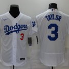 Chris Taylor Dodgers White Home Authentic Jersey