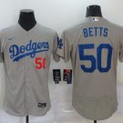 Mookie Betts Dodgers Gray Alternate Authentic Jersey