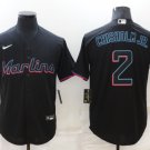 Jazz Chisholm Jr. Marlins Black Alternate Replica Jersey