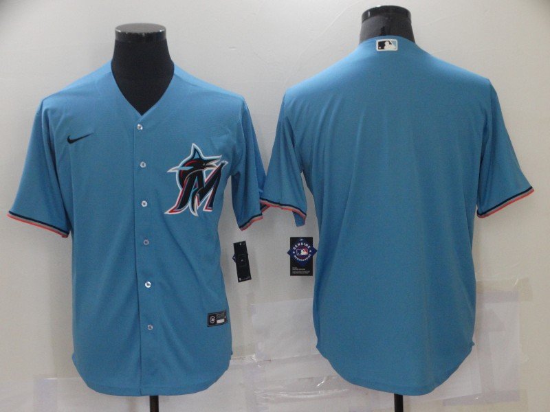 Team Marlins Blue Alternate Replica Jersey