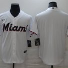 Team Marlins White Home Replica Jersey