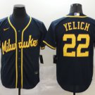 Christian Yelich Brewers Navy Alternate Replica Jersey