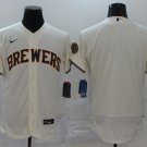 Team Brewers Cream Alternate Authentic Jersey