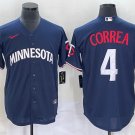 Carlos Correa Twins Navy Alternate Replica Jersey