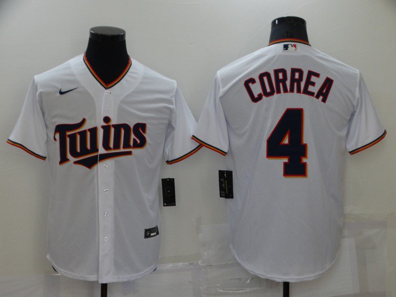 Carlos Correa Twins White Home Replica Jersey