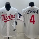 Carlos Correa Twins White Home Replica Jersey
