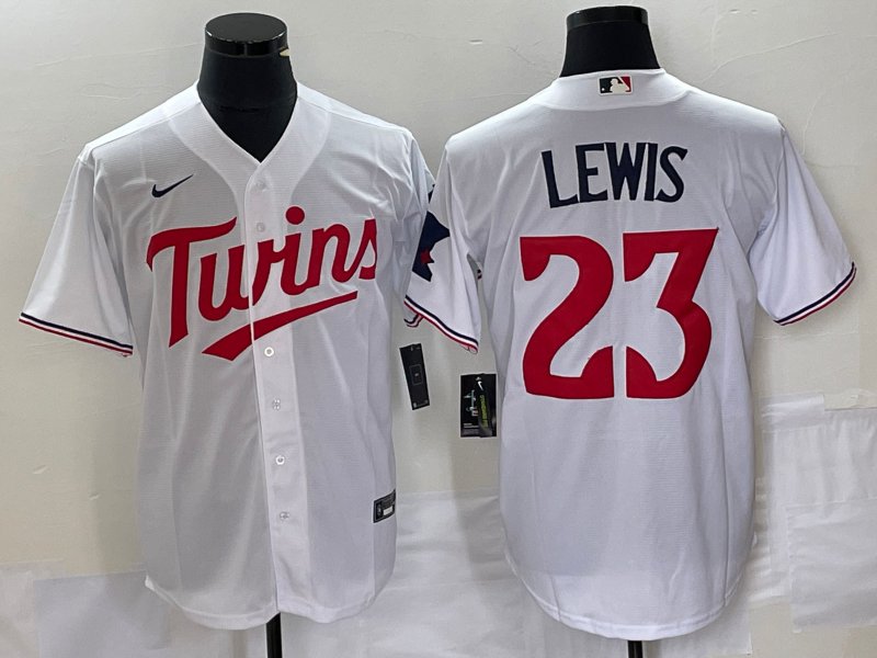 Royce Lewis Twins White Home Replica Jersey