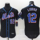 Francisco Lindor Mets Black Alternate Authentic Jersey