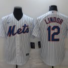 Francisco Lindor Mets White Home Replica Jersey