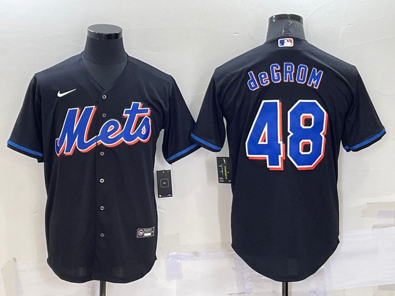 Jacob deGrom Mets Black Alternate Replica Jersey