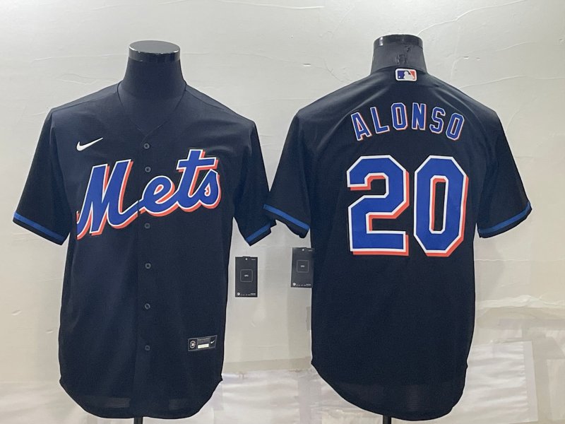 Pete Alonso Mets Black Alternate Replica Jersey