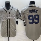 Aaron Judge Yankees Gray Fashion Replica Jersey