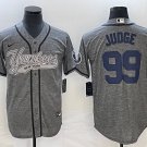 Aaron Judge Yankees Heather Grey Fashion Replica Jersey