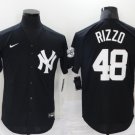 Anthony Rizzo Yankees Black White Replica Jersey