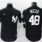 Anthony Rizzo Yankees Black White Replica Jersey