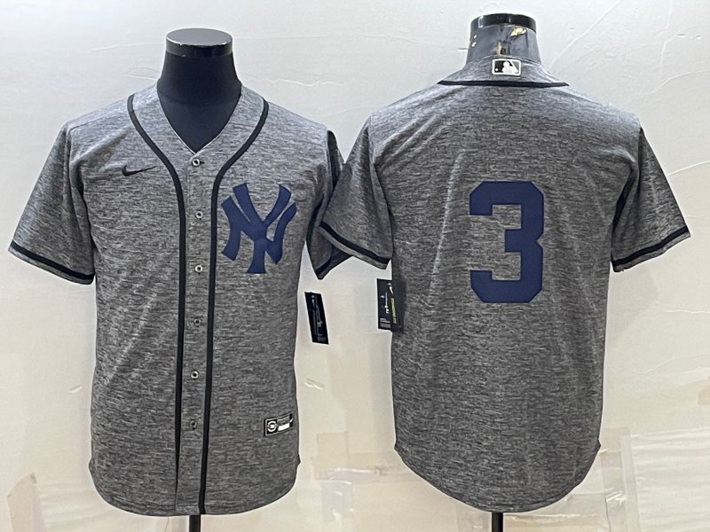 Babe Ruth Yankees Heather Grey Replica Jersey
